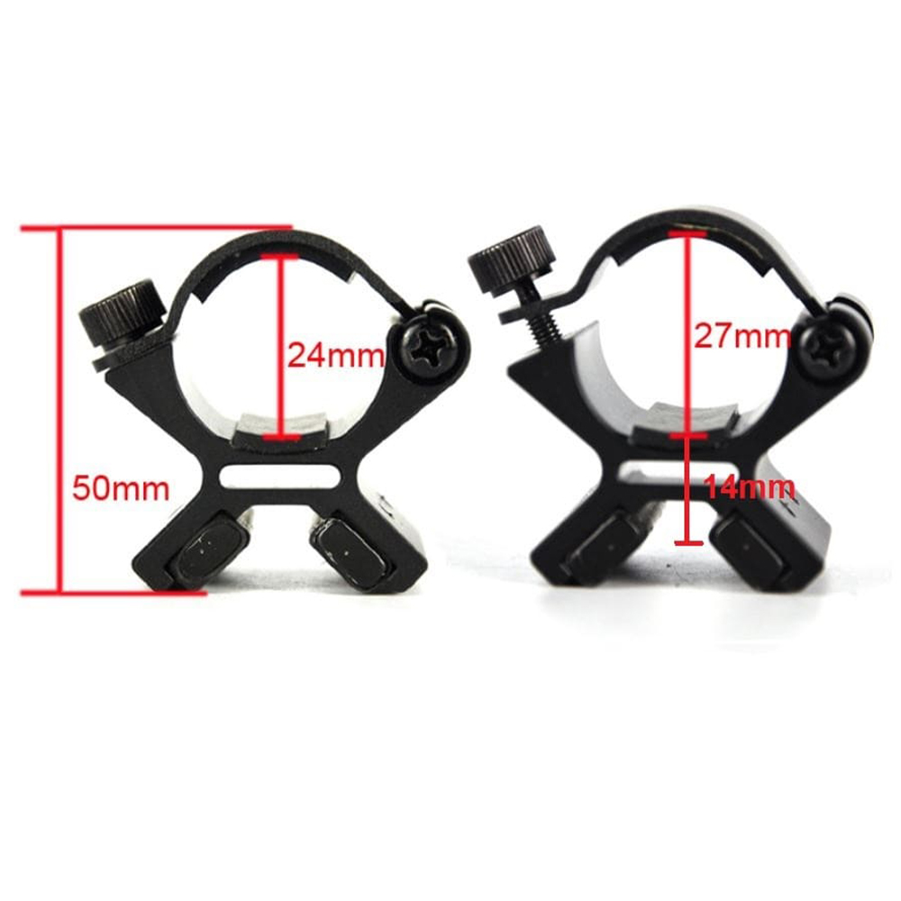 Magnet Lauf-Montage für Taschenlampen mit 24mm-27mm Gehäuse Ø – Bild 4