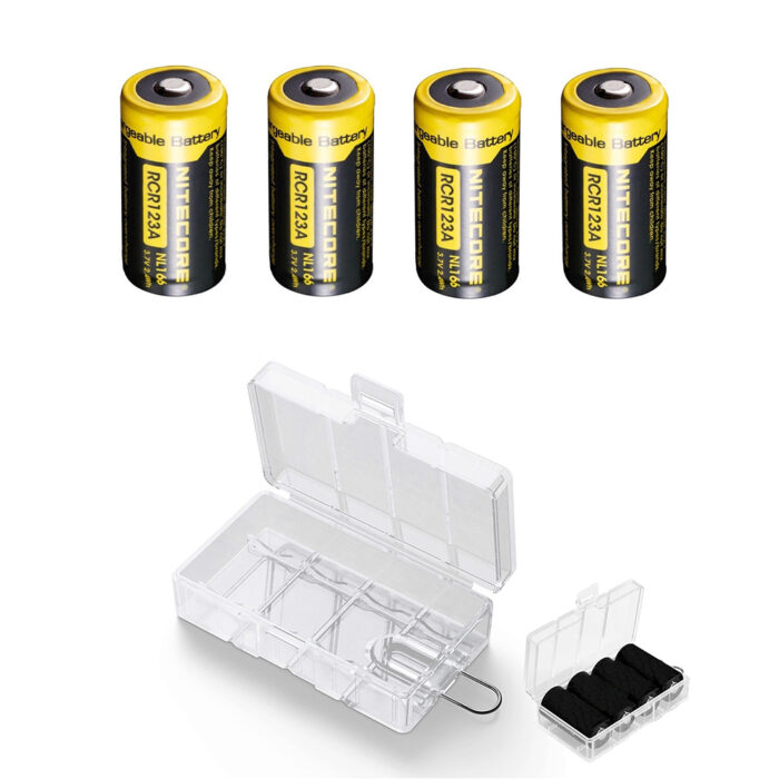 CR123A - 4-er Pack mit Aufbewahrungsbox